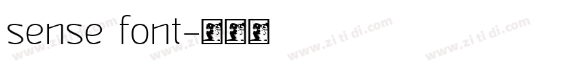 sense font字体转换